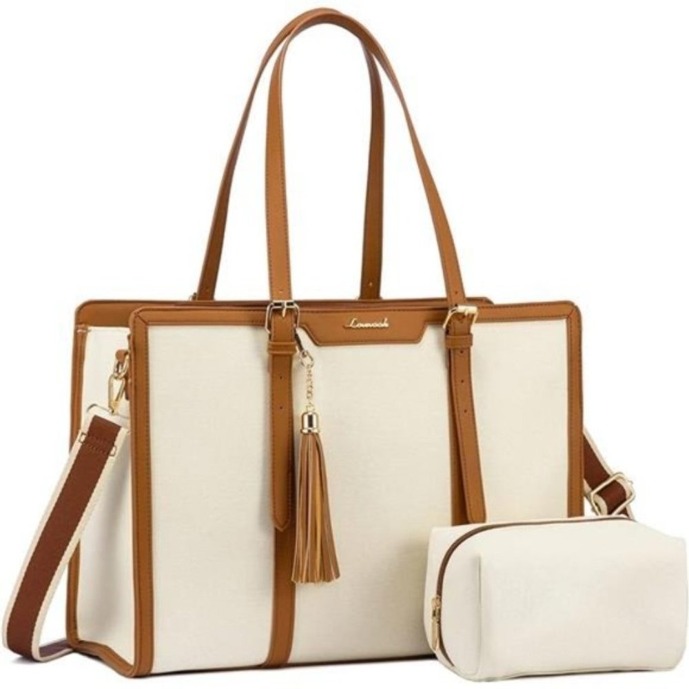 Laptop Bag fit 17 inch Lightweight Beige